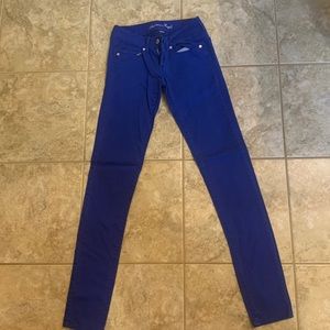 American Eagle Blue Skinny Jeans size 2 X-Long